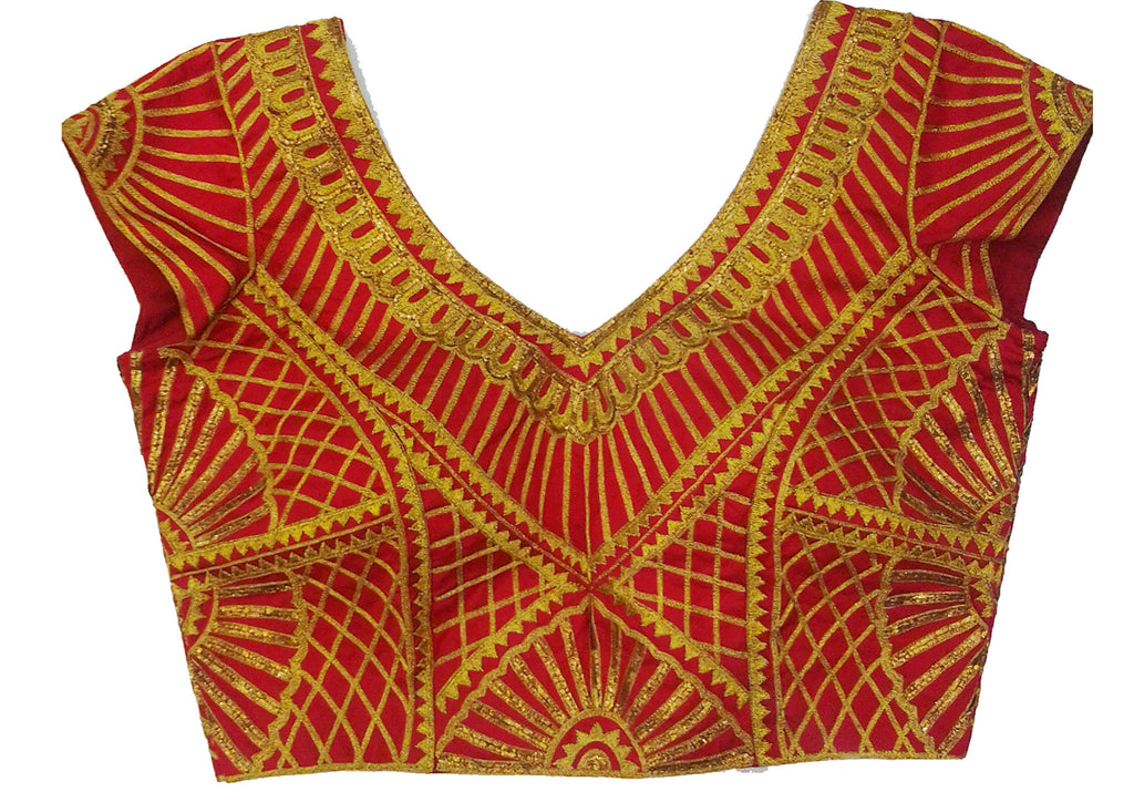 Pure silk tomato red blouse