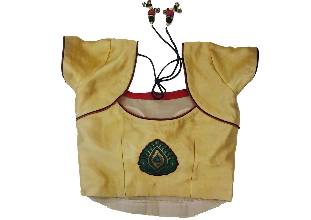 Short sleeves embellished blouse