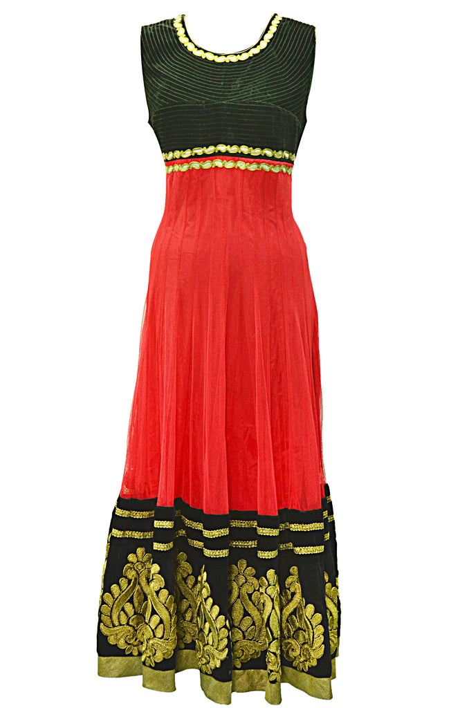 Ravishing Burnt Orange Anarkali