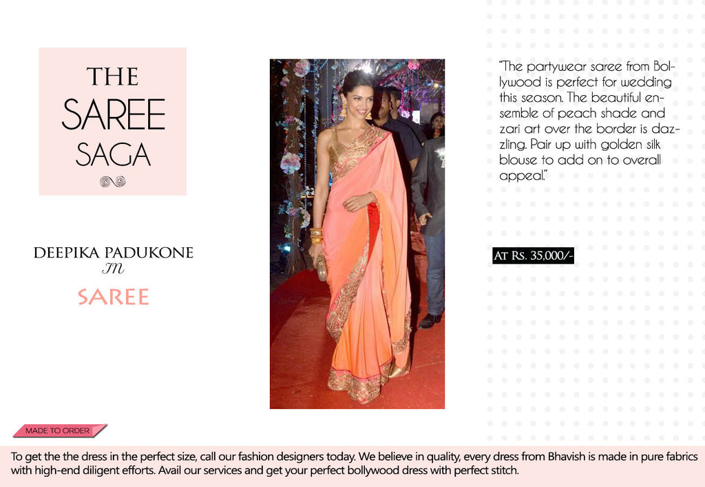 Deepika Padukone in saree