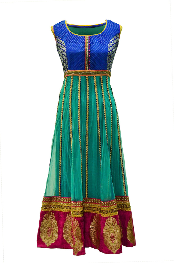 Ravishing Rama green Anarkali