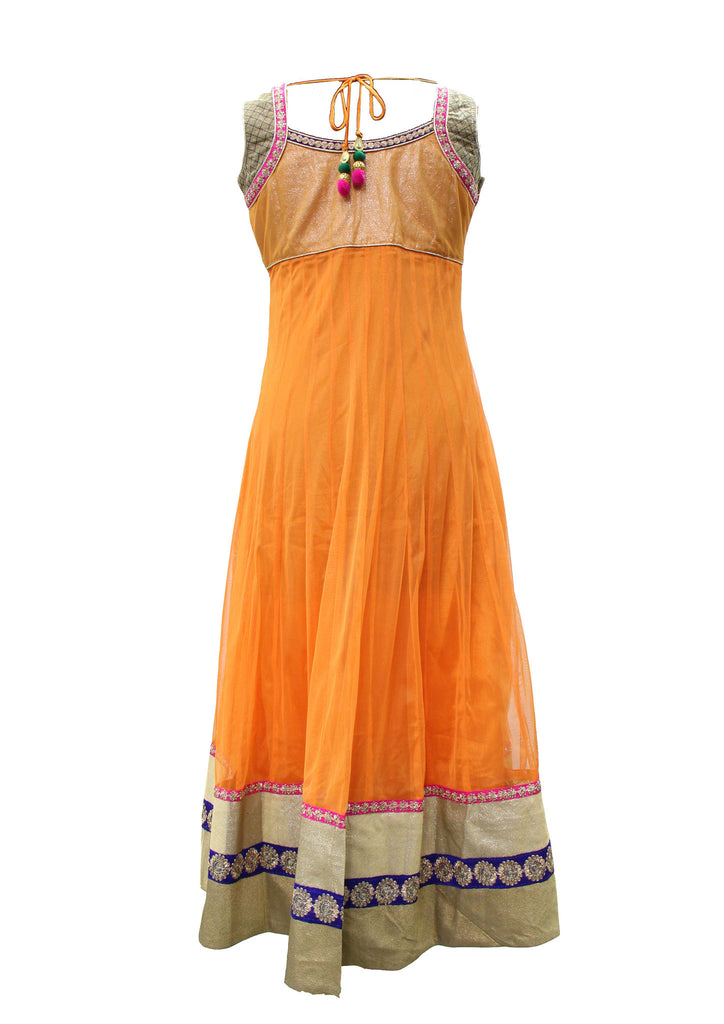 Ostentatious Orange Anarkali