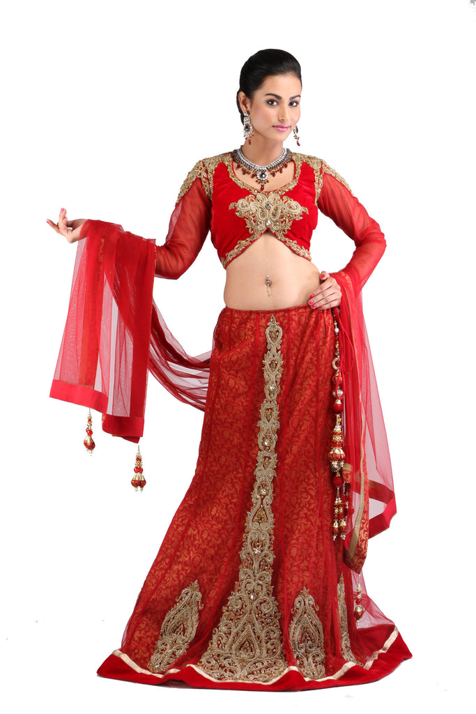 Regal red Lehenga choli