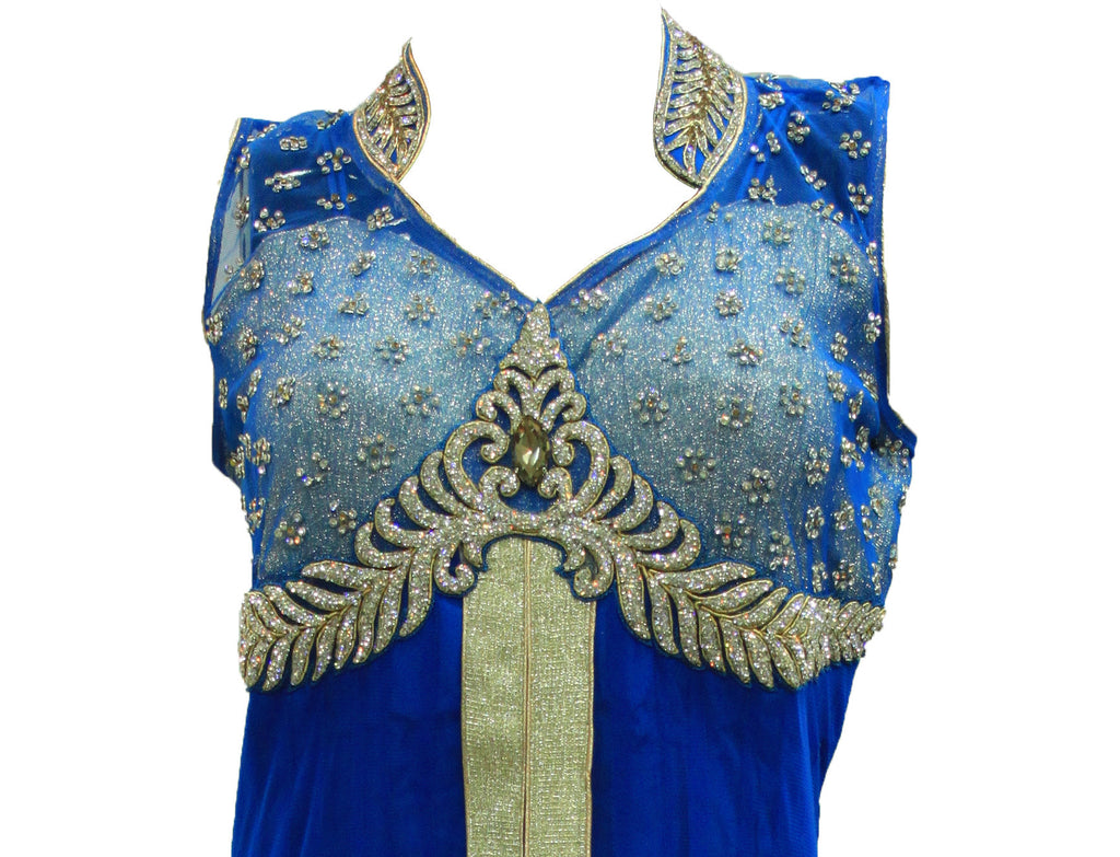 Resplendent Royal Blue Anarkali