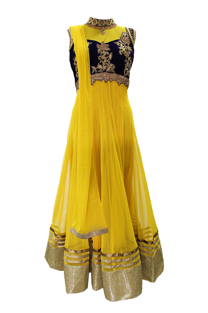 Marvelous Yellow Anarkali