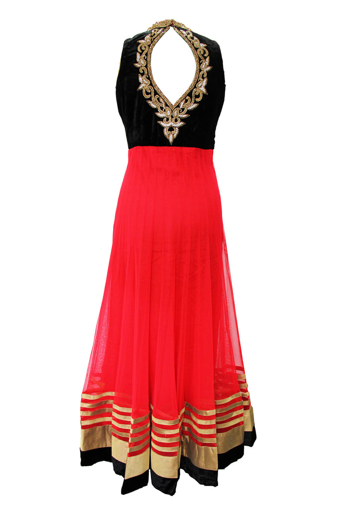Gorgeous Red-black Anarkali