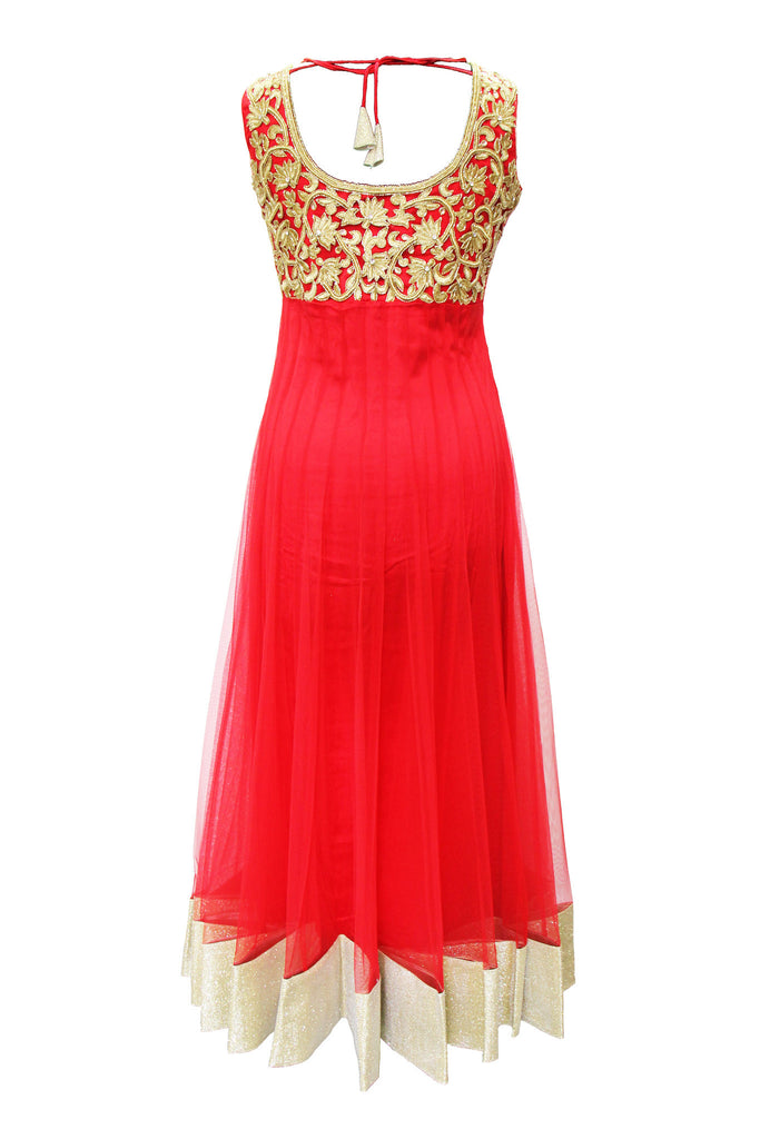Ravishing Rose Red Anarkali