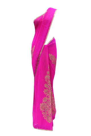 Heavenly white handloom net saree