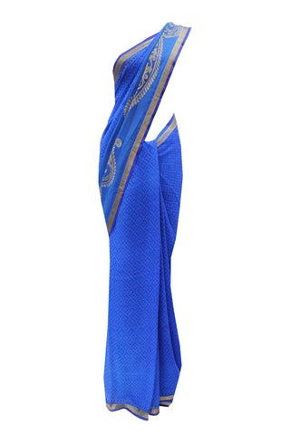 Heavenly white handloom net saree