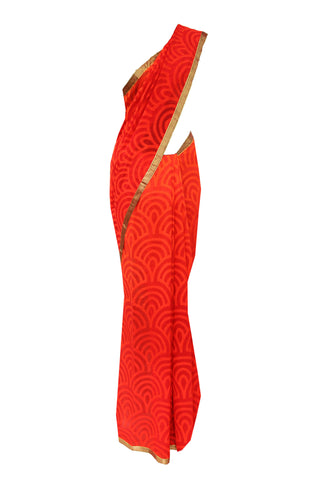 Heavenly white handloom net saree