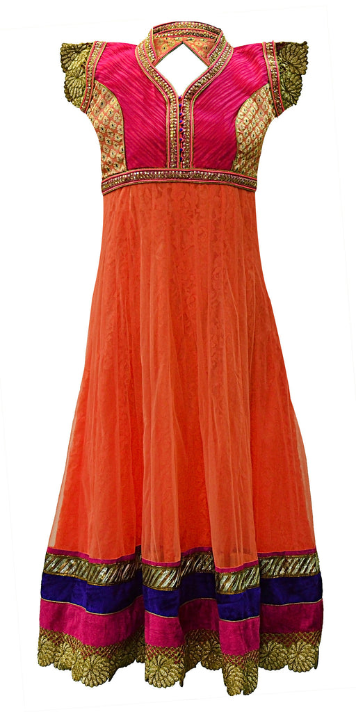 Ravishing Orange Anarkali