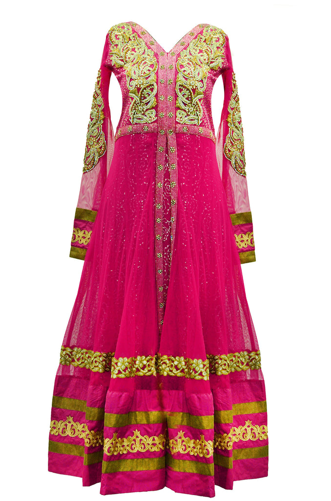 Resplendent Pink Anarkali