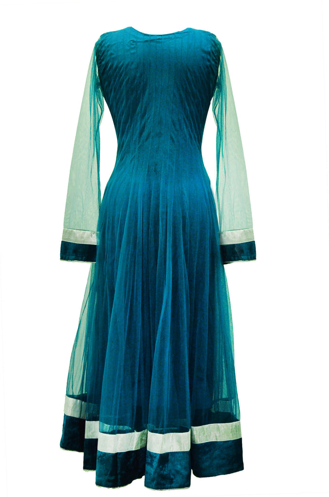 Tantalizing Teal Blue Anarkali