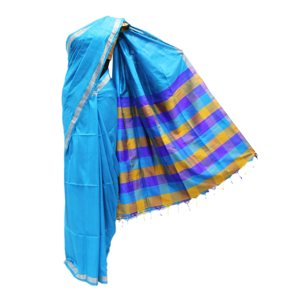 Resplendent Royal Blue Kanjivaram Saree