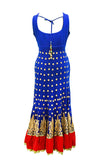 Aesthetic Blue Anarkali gown