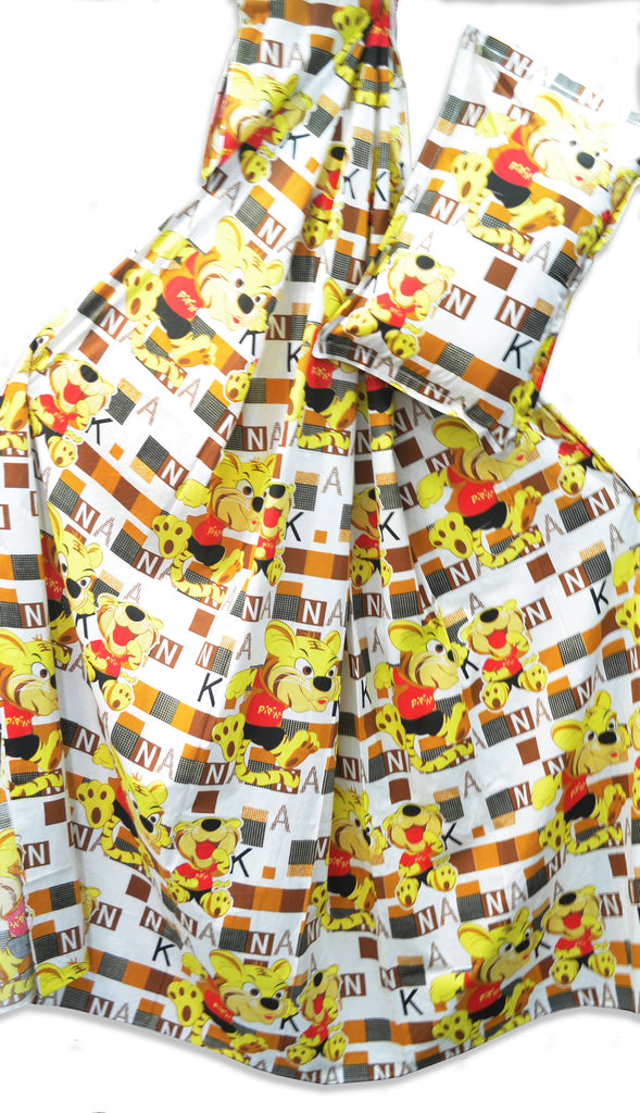 Kid print pure cotton kingsize bed sheet
