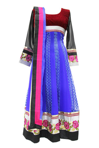 Beautiful Blue Anarkali