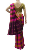 Multi checks traditional soft silk saree