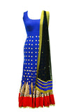 Aesthetic Blue Anarkali gown