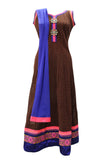 Comely Brown Anarkali