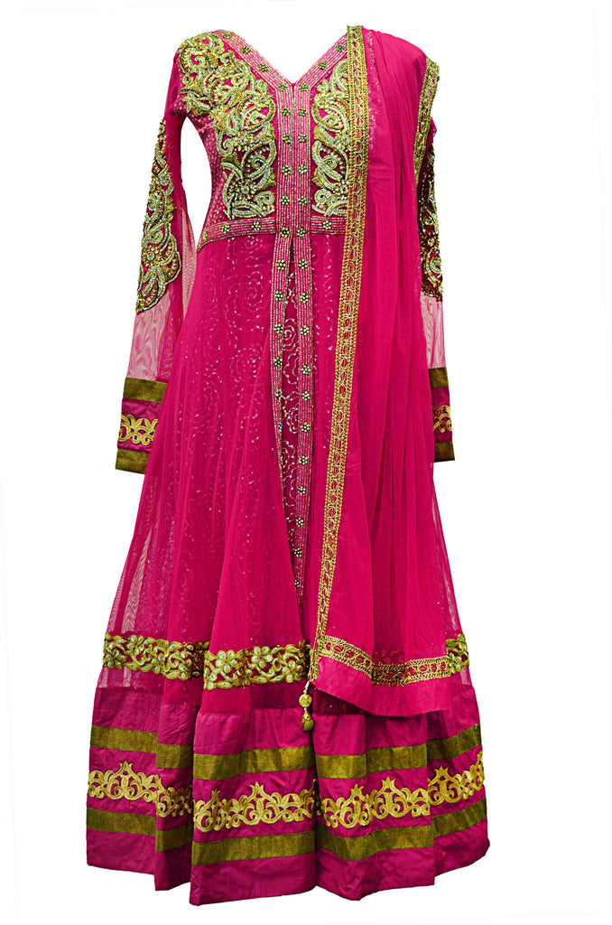 Resplendent Pink Anarkali