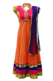 Ravishing Orange Anarkali