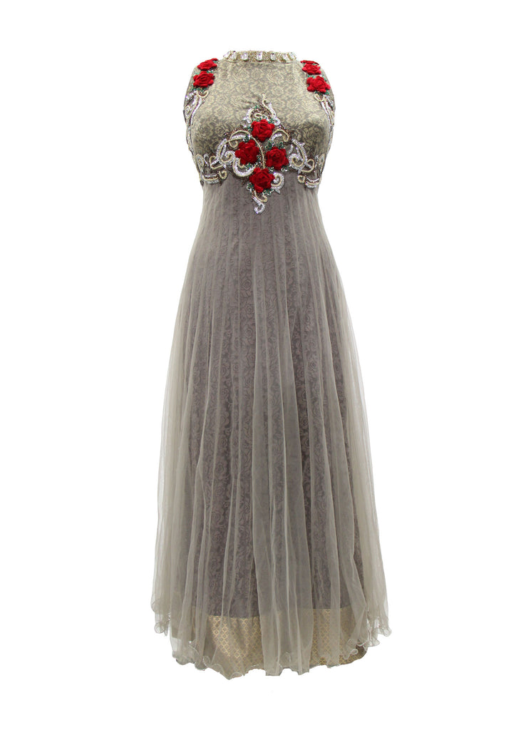 Modish Grey Anarkali Gown