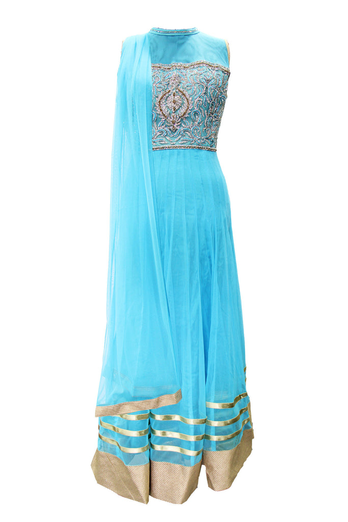 Gorgeous Blue Anarkali