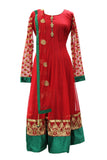 Foxy Red Anarkali