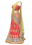 Resplendent Orange bridal Lehenga