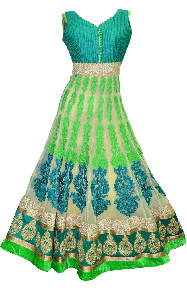 Bewitching Green Anarkali