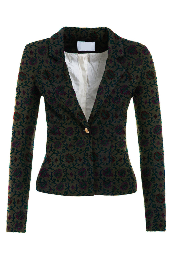 Elegant Dark Green Blazer