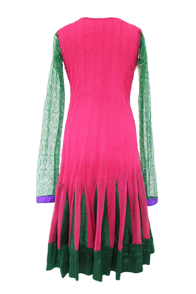 Bewitching Pink-Green Anarkali