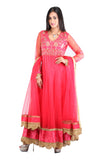 Gorgeous Red net anarkali dress