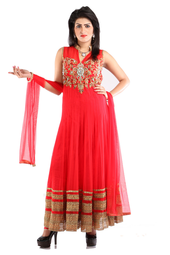 Bhavish Red Salwar Kameez