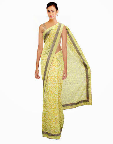 Gorgeous Designer Indian Chantilly Lace Saree
