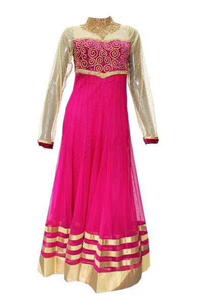 Dazzling Dark Pink Anarkali