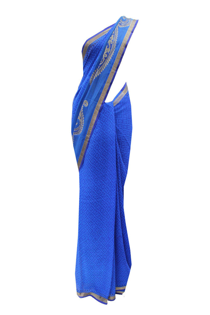 Elegant Blue Saree