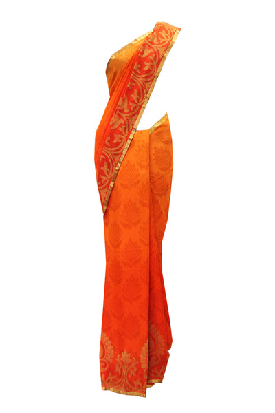 Royal Orange Saree