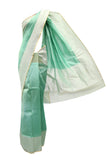 Stunning Sea Green Silk Saree