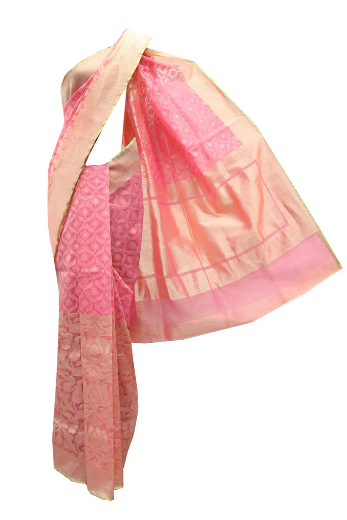 Pretty Pink Silk Saree