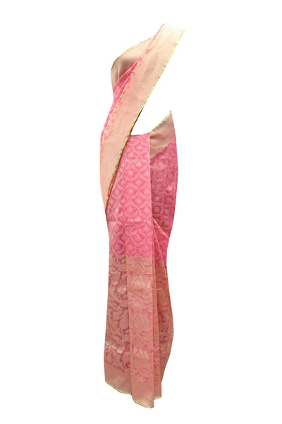 Pretty Pink Silk Saree