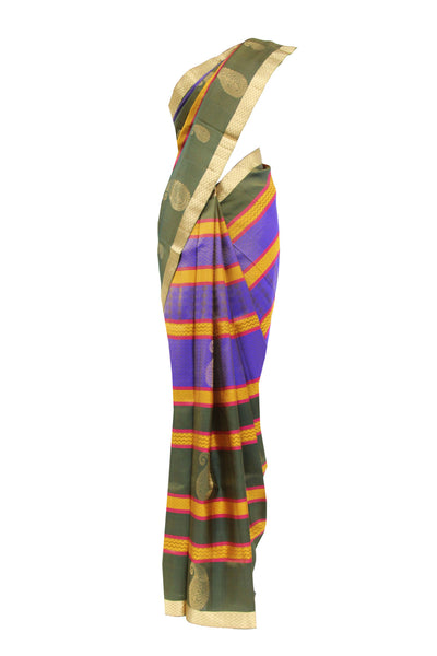 Fascinating Multicolor Kanjivaram Saree
