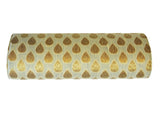 Cream brocade clutch