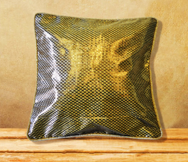 Coffee brown designer cushion cover