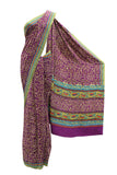 Poise Purple Crepe Saree