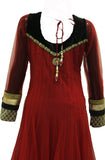 Ravishing Red-Black Anarkali