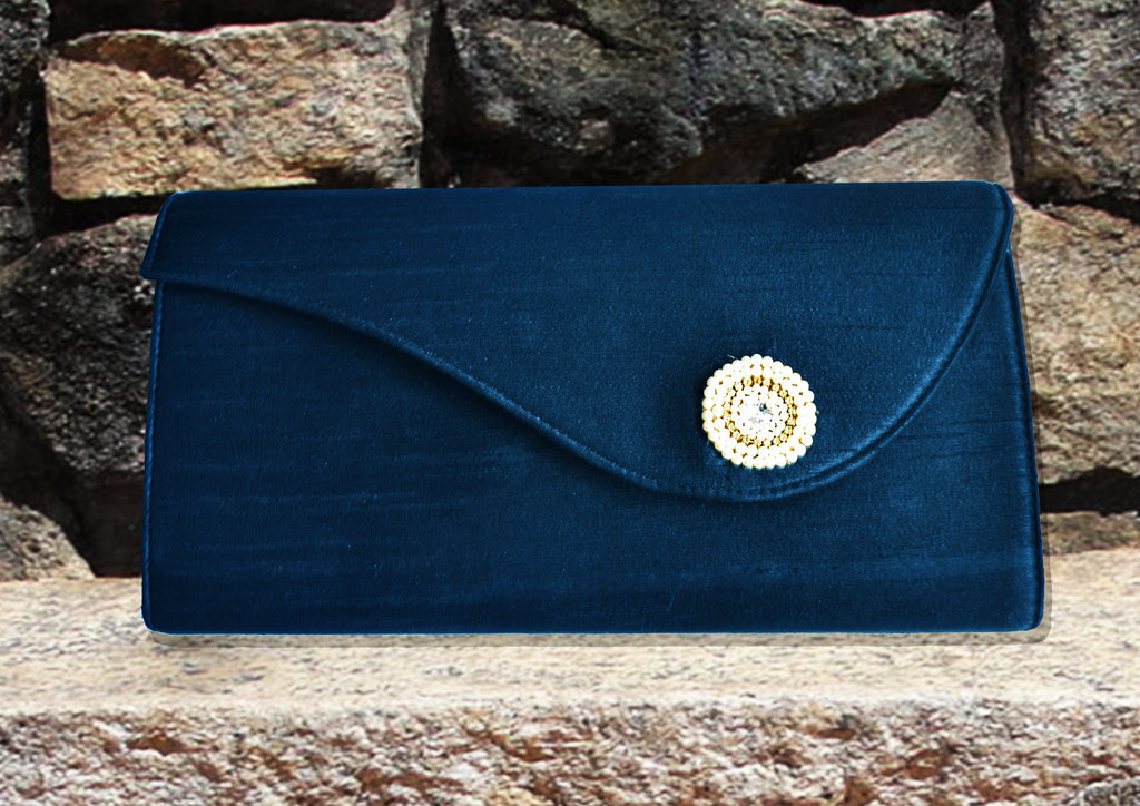 Navy blue clutch